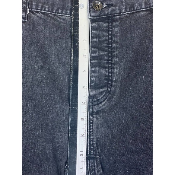 John Varvatos Mens 38 Jeans Straight Leg Regular Fit Mid Rise Button Fly Black - Picture 4 of 12